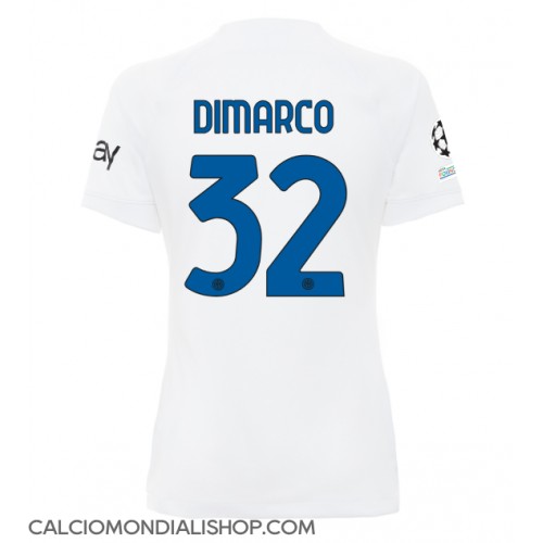 Maglie da calcio Inter Milan Federico Dimarco #32 Seconda Maglia Femminile 2023-24 Manica Corta